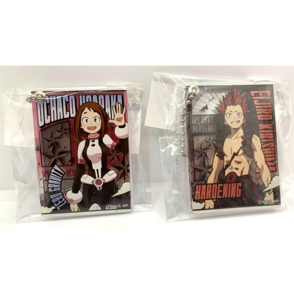 My Hero Academia Keychain Set of 2 Ochaco Uraraka and Eijiro Kirishima